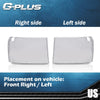 G-PLUS Front Headlight Lenses Cover Compatible with 2007-2013 GMC Sierra 1500 2500HD 3500HD,Left & Right Side Replacement Pair (Clear Lens)
