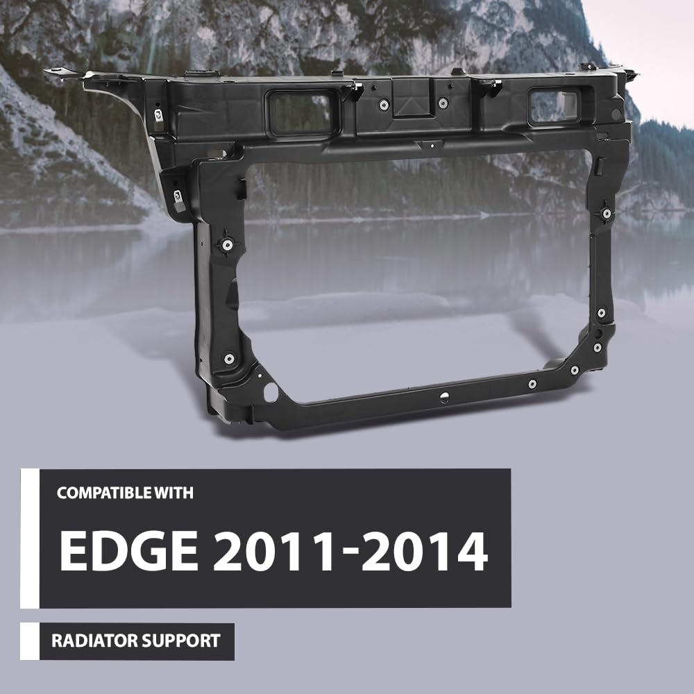G-PLUS Radiator Support Assembly Compatible with Ford Edge 2011-2014 CT4Z16138C, FO1225230 Black