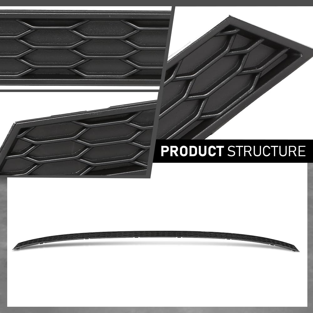 G-PLUS Rear Bumper Trim Molding, Compatible with Audi A4 2017-2018,Fit S4 A4 Quattro 2017-2019, 8W58078339B9, AU1144102 Black