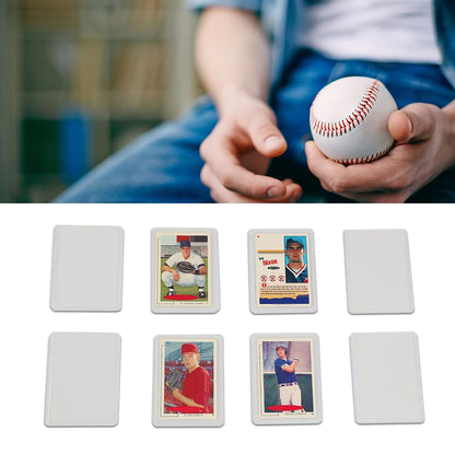 G-PLUS 25 Counts 3"X4" Top Loads Card Sleeves,Hard Plastic Baseball Card Protectors,Sportcards Football Game Cards Card Holder,Clear Collecting Trading Card Sleeves 1.5MM
