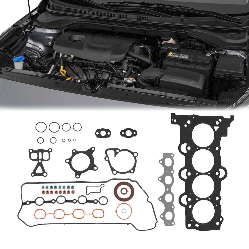 G-PLUS Engine Head Gasket kit Compatible with 2012-2016 Hyundai, Kia/Accent, Veloster, Rio, Soul 1.6L L4 DOHC Naturally Aspirated