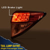 G-PLUS Tail Light Fit 2016 2017 2018 Honda HR-V EX/LX/EX-L Sport Utility 4-Door Sedan,(NOT Have the Side Light),Automotive Outer Brake Rear Lamp,Passenger Side (Right) Luces TraserasAssembly
