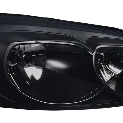 G-PLUS Headlights Assembly Fit Chevy Monte Carlo 2006 2007/Chevy Impala 2006-2013/Chevy Impala Limited 2014 2015 2016 Headlamps W/o Bulbs Smoky Lens Black Housing Amber Reflector,faros delanteros