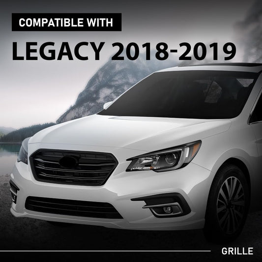 G-PLUS Front Bumper Grille Assembly Compatible with Subaru Legacy 2018-2019, With black molding 91121AL21A, SU1200179