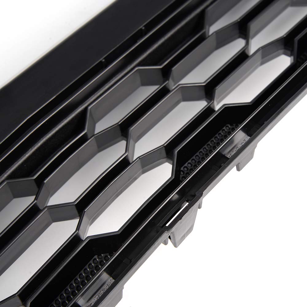 Front Lower Bumper Grill Replacement for Ford Mustang GT 5.0L 2015-2017 Mesh Hood Grille Replacement Black Without Emblem Upgrade