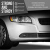 G-PLUS Front Bumper Fog Light Grille Grill Cover LH RH Compatible with Volvo S40 V50 S50 2008 2009 2010 2011 2012 30744919, 30744920 Black