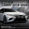 G-PLUS Front Right Side Fender Inner Liner Compatible with Toyota Camry 2018-2020 Black 5387506280