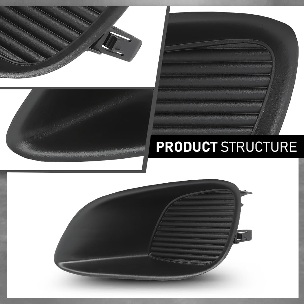 G-PLUS Fog Light Covers Set Driver and Passenger Side Compatible with Toyota Yaris Base 2012,Fit Toyota Yaris Base Sedan 2007-2011,Fit Toyota Yaris S 2007,Fit Toyota Yaris S Sedan 2008-2009