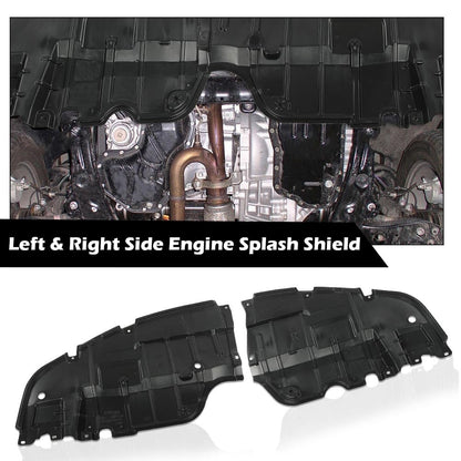 G-PLUS Engine Splash Shield Under Cover Left and Right Side Compatible with 2007-2012 ES350 Base 6 Cyl 3.5L 5144133120 5144233120 LX1228105 LX1228106