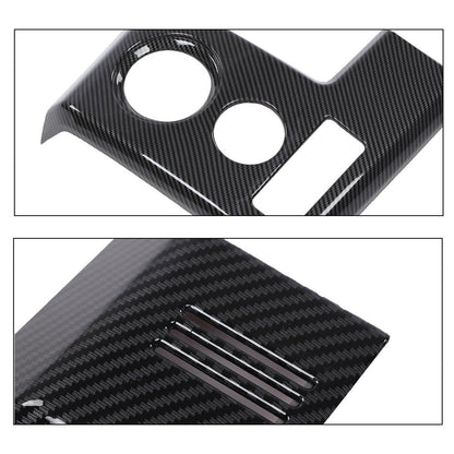 G-PLUS Center Console Dashboard Panel Cover Trim Bezels Compatible with Ford F150 2009-2014 Black Carbon Fiber