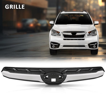 G-PLUS Hood Top Grille Compatible with Subaru Forester 2017-2018,Fit For Models With Type 2 Grille 91121SG240