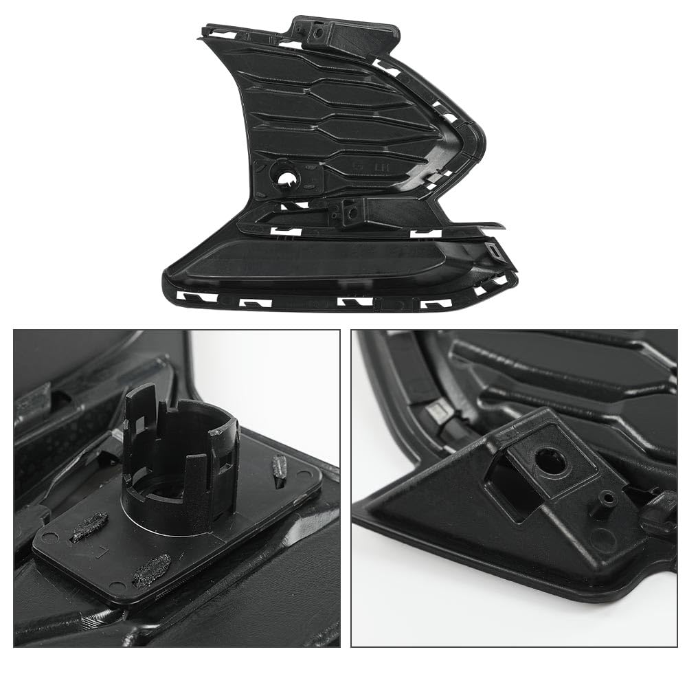 G-PLUS Front Bumper Grill Fog Light Cover w/Hole Left Side Compatible with Chevy Equinox RS 2021 2022 2023 84858996 84858997