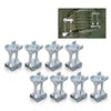G-PLUS 8pcs Mini Coil Spring Compressor Adjustable Struts Shocks Adjuster Tools