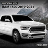 G-PLUS Front Bumper LED Fog Lights Lamps+Bracket Kit Compatible with Dodge Ram 1500 2019-2021 68273291AB