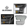 G-PLUS Headlights Headlamps Cover Left+Right Smoke Compatible with 2015-2017 Ford F150 FO2502335, FO2503335, FO2502344