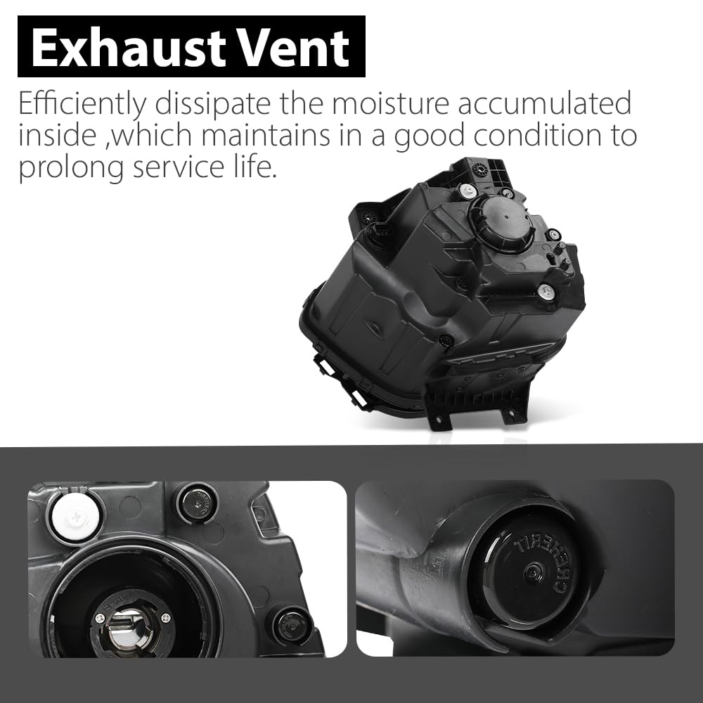 G-PLUS Front Right Headlight Assembly, Compatible with Kia Soul EX Model 2020 2021 2022, Passenger Side, KI2503240