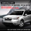 G-PLUS Fog Light Bezel Cover Left Driver Side Compatible with Subaru Forester 2.5i Model 2014-2016,Not Fit XT Models,Not Fit Forester 2.0XT Model 57731SG030, SU1038108