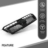 G-PLUS Front Bumper Grille Compatible with Subaru XV Crosstrek 2013 2014 2015 Mesh Grill Assembly 91122FJ020, 91123FJ040, 91123FJ050, SU1200151C, SU1210100, SU1202100