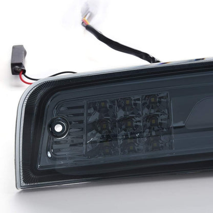 G-PLUS LED High Mount Stop Brake Light, Compatible with 09-10 Dodge Ram 1500/2010 Dodge Ram 2500 3500/11-17 Ram 1500 2500 3500 55372082AE 55372082AF Smoky lens Chrome Housing Amber Reflector
