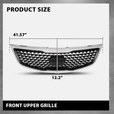 G-PLUS Front Upper Grille Chrome for Kia Sportage 2014-2016 Close-up View