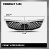 G-PLUS Front Upper Grille Chrome, Compatible with Kia Sportage 2014-2016, KI1200162, 863503W500