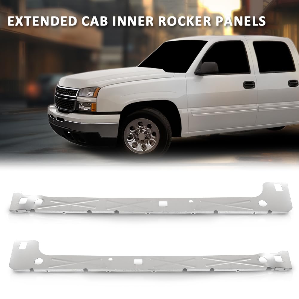 G-PLUS Inner Rocker Panels Compatible with Chevy Silverado 1500 2500 2500HD 3500 4 Door Extended Cab 2000-2006,Compatible with GMC Sierra 1500 2500 2500HD 3500 4 Door Extended Cab 2000-2006