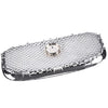 Chrome Silver Front Upper Grille Front Center Grill Assembly Compatible For Jaguar XF XFR 2012-2015