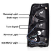 G-PLUS Tail Lights Assembly w/Wiring Harness Compatible with Chevy Silverado 1500 2500 2003 2004 2005 2006 Left & Right Rear Brake Lamps, 19169017 19169018, Dark Red Lens