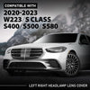 G-PLUS Left & Right Headlight Lens Headlamp Cover Compatible with Benz SClass W223 V223 Z223 Models 2020-2024