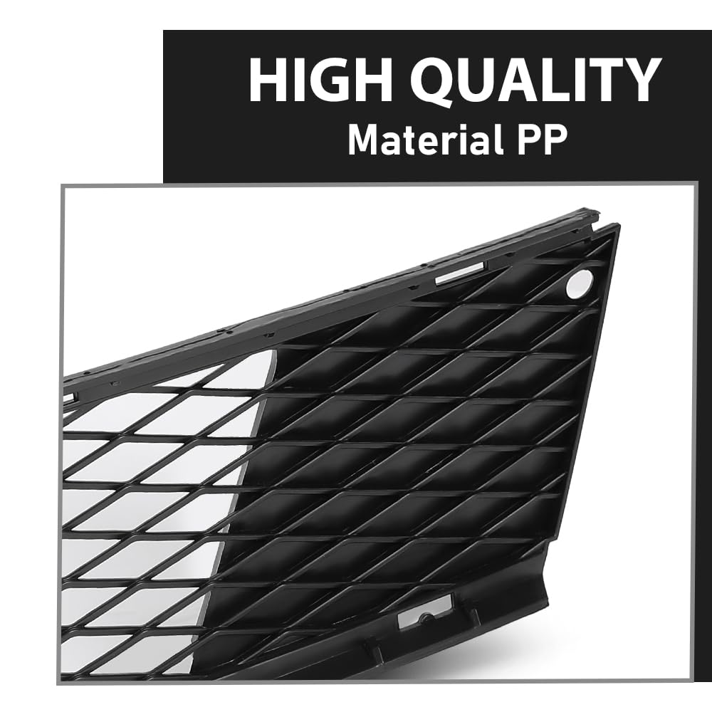 G-PLUS Pair Bumper Grille Compatible with BMW 328i/328xi xDrive Base Coupe 2-Door 2007-2010,BM1036121, BM1036122, 51117154720, 51117154719,BM1036122,51117154720 Black