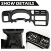 G-PLUS Dashboard Cover Single Din Compatible with Chevy Blazer S10/GMC Jimmy Sonoma 1998-2004 Dash Trim Bezel Cover (Black)