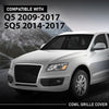 G-PLUS Front Grille Cover Panel Black, Compatible with Audi Q5 2009-2017/ SQ5 2014-2017, 8R1819424