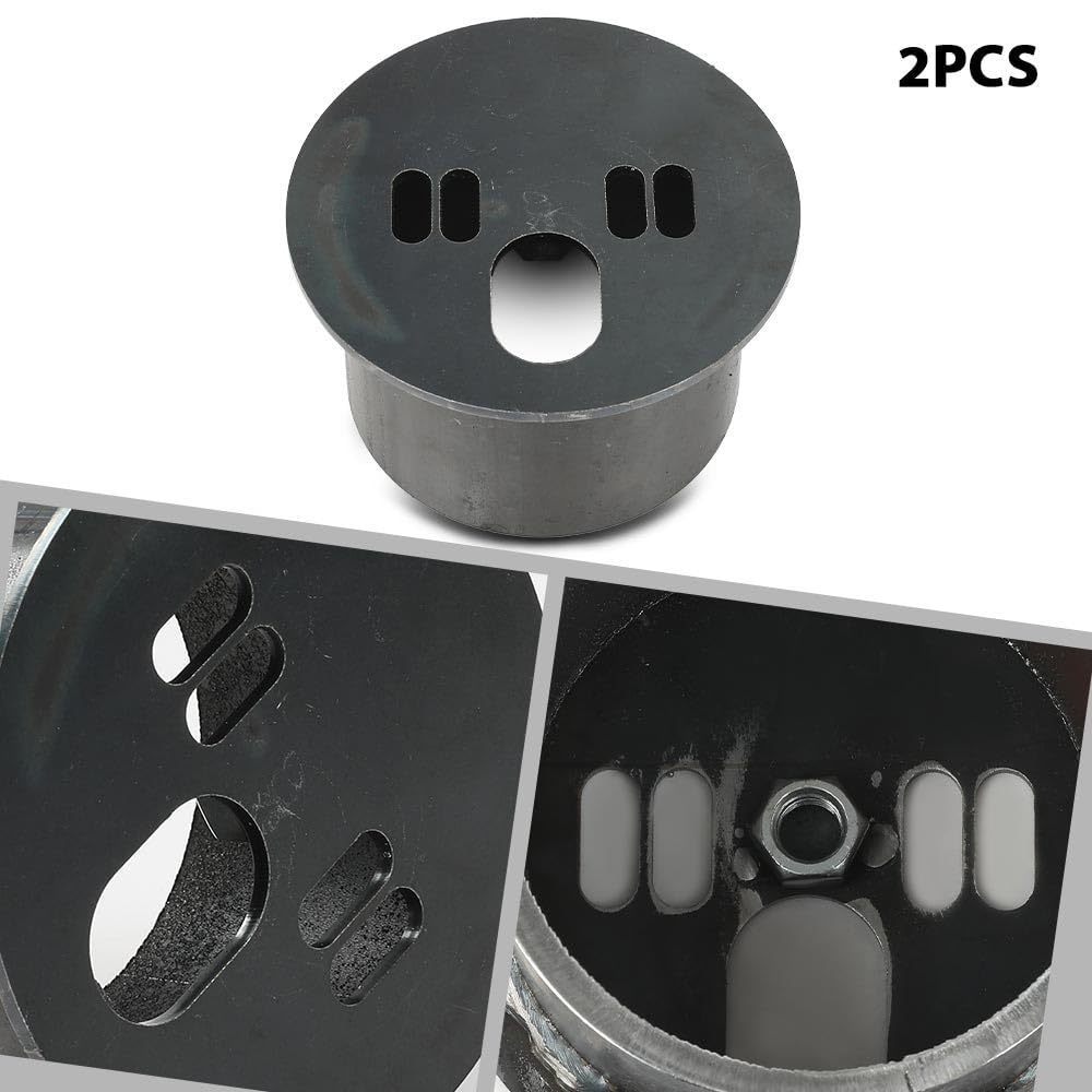 G-PLUS Universal Front Air Ride Bag Brackets Kit Cups 4.5" OD Compatible with Any Cars & Trucks with 4.5" Front Coil Spring Diameter