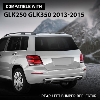 G-PLUS Rear Left Bumper Reflector, Compatible with Benz GLK-Class W204/X204 GLK200 GLK250 GLK260 GLK280 GLK300 GLK350 GLK500 2013-2015, Driver Side, 2048200374, A2048200374