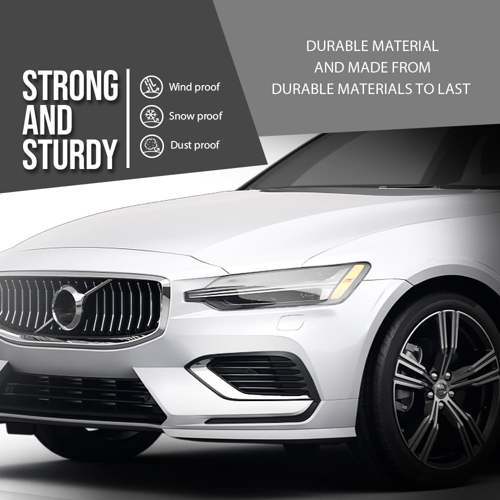 G-PLUS Front Bumper LH+RH Trim Fog Light Molding Compatible with Volvo S60 V60 2019 2020 2021 2022 31455511, 31455512 Silver