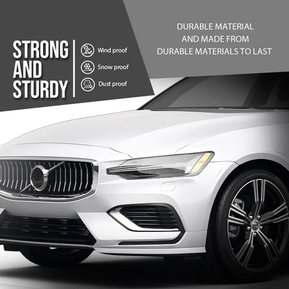 G-PLUS Front Bumper LH+RH Trim Fog Light Molding Compatible with Volvo S60 V60 2019 2020 2021 2022 31455511, 31455512 Silver