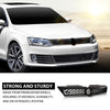 G-PLUS Front Upper Grille Grill Trim Gloss Black Honeycomb W/Chrome Trim Compatible with Volkswagen VW Jetta 2010-2014 5C6853653A