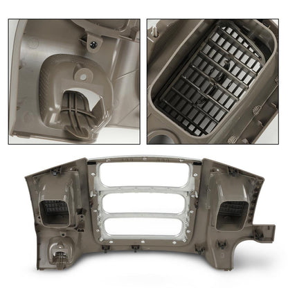 G-PLUS Center Dash Trim Bezel Radio Surround Panel Compatible with Dodge Ram 1500 2002-2005/Fits Dodge Ram 2500 3500 2003-2005 Beige