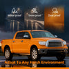 G-PLUS Headlights Compatible with Toyota Tundra 2007-2013/Compatible with Toyota Sequoia 2008-2017 Headlamps Pair Halogen Clear Lens Chrome Housing Amber Reflector,faros delanteros