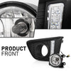G-PLUS Front Bumper Driving Fog Lights W/Wiring US Left and Right Side Compatible with Honda Hatchback 4-Door 2015 2016 2017 Black