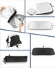 Retractable Windshield Sun Shade for car Windshield Sun Shade,99% UV Blocking,Long-Frequency and Short-Frequency Demand,Small(Sunshade 59.06"x27.56",Umbrella 55.12"x31.5")