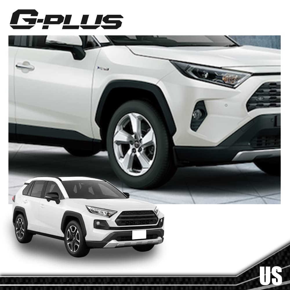 G-PLUS Fender Flares Compatible With Toyota Rav4 2019 2020 2021, Front Wheel Fender Molding Trim Replace for 756010R090, 7560142160 Front Right Passenger Side Wheels Cover Protector
