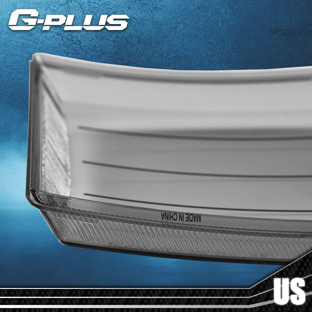 G-PLUS Front Headlight Lens Cover Compatible With 97-04 Ford F150 Expedition,1 Pair Left & Right Side (Smoky Lens)