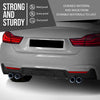 G-PLUS Rear Diffuser Compatible with BMW F32 F33 F36 420i 428i 435i M Sport 2014 2015 2016 2017 2018 2019 2020, Only Fit Model with M Sport Bumper Rear Diffuser Lip Carbon Fiber Black