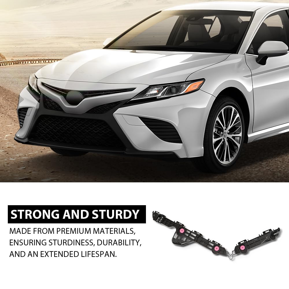 G-PLUS Rear Left Bumper Brackets Support, Compatible with Toyota Camry 2018-2024, Driver Side, 5257606160, TO1132128