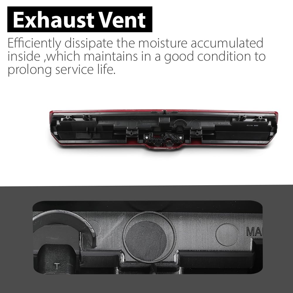 G-PLUS Red High Mounted Stop Lamp 3rd Brake Light Compatible with Chevy Silverado/GMC Sierra 1500 2500HD 3500HD 2021 2022 2023 84929552