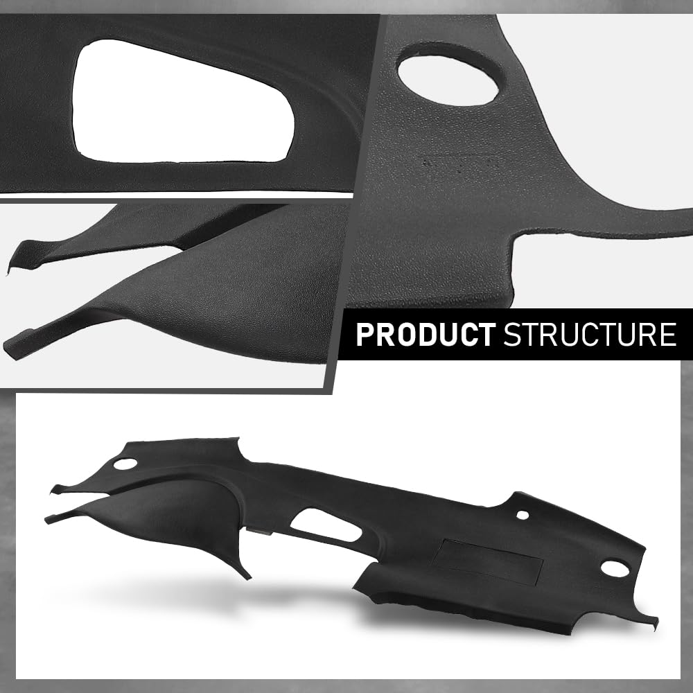 G-PLUS TPE Dashboard Dash Cover Cap Compatible with Acura TL 2004 2005 2006 2007 2008 Black