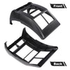 G-PLUS Double Din Radio Dash Cover Kit Compatible with Jeep Wrangler TJ 1997 1998 1999 2000 2001 2002 95-6549 Dash Stereo Mounting Bezel Panel