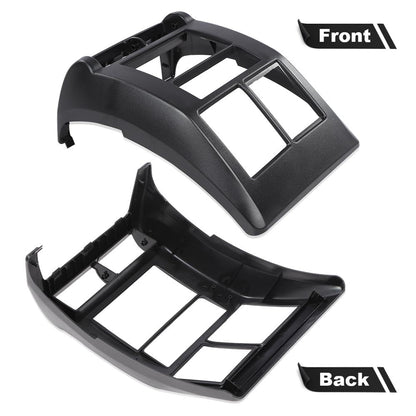 G-PLUS Double Din Radio Dash Cover Kit Compatible with Jeep Wrangler TJ 1997 1998 1999 2000 2001 2002 95-6549 Dash Stereo Mounting Bezel Panel
