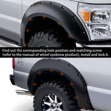 G-PLUS Fender Hardware Kit for Ford Universal Stainless Steel Black Product Features